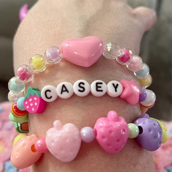 Personalized Color Fruit Bead Bracelet | CWBeach151