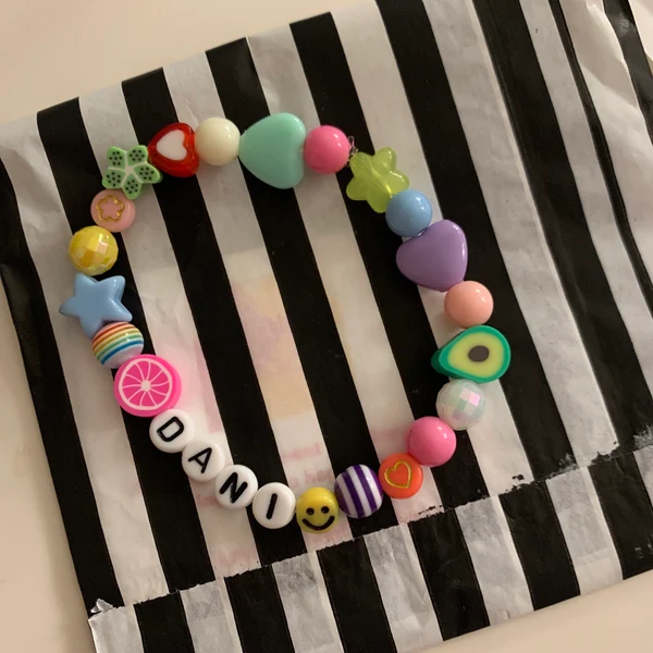 Personalized Color Fruit Bead Bracelet | CWBeach151