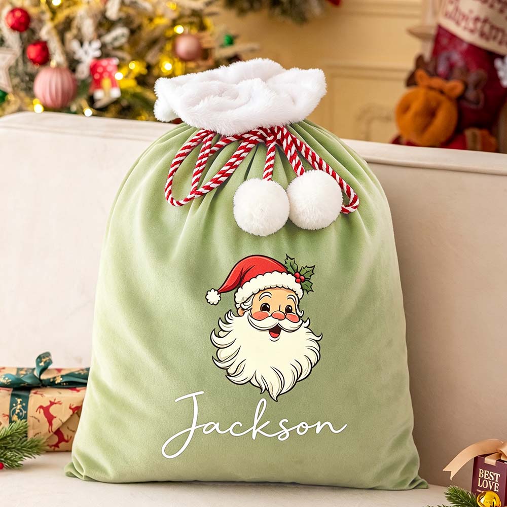 Personalized Christmas Santa Family Sack with Name | MCGift393