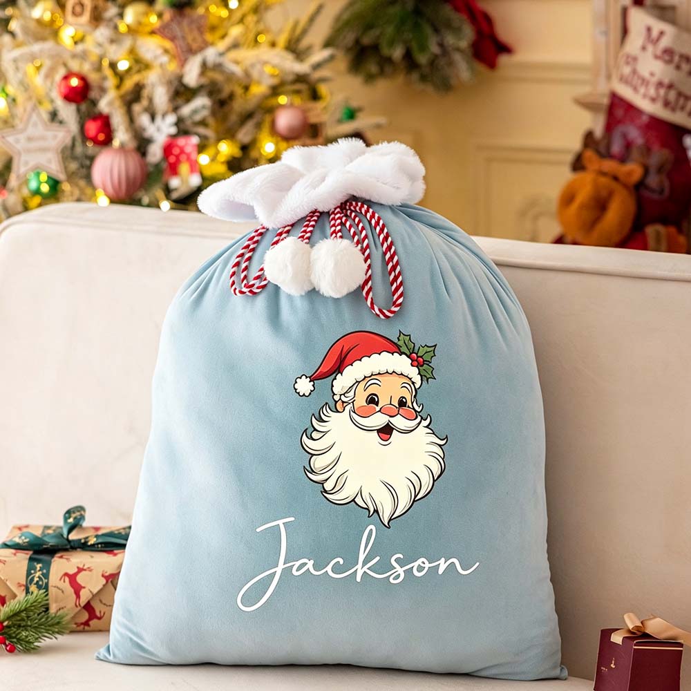 Personalized Christmas Santa Family Sack with Name | MCGift393