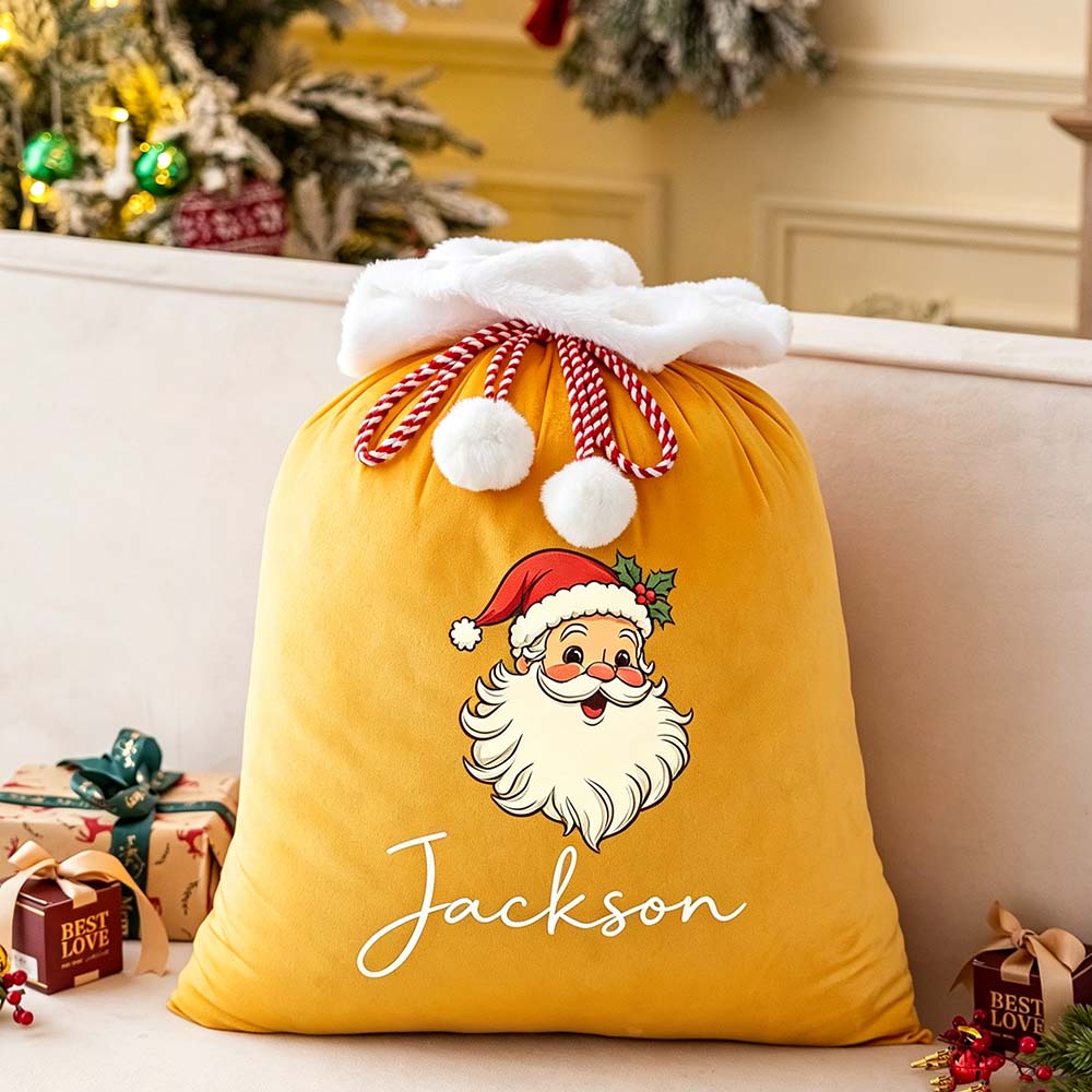 Personalized Christmas Santa Family Sack with Name | MCGift393