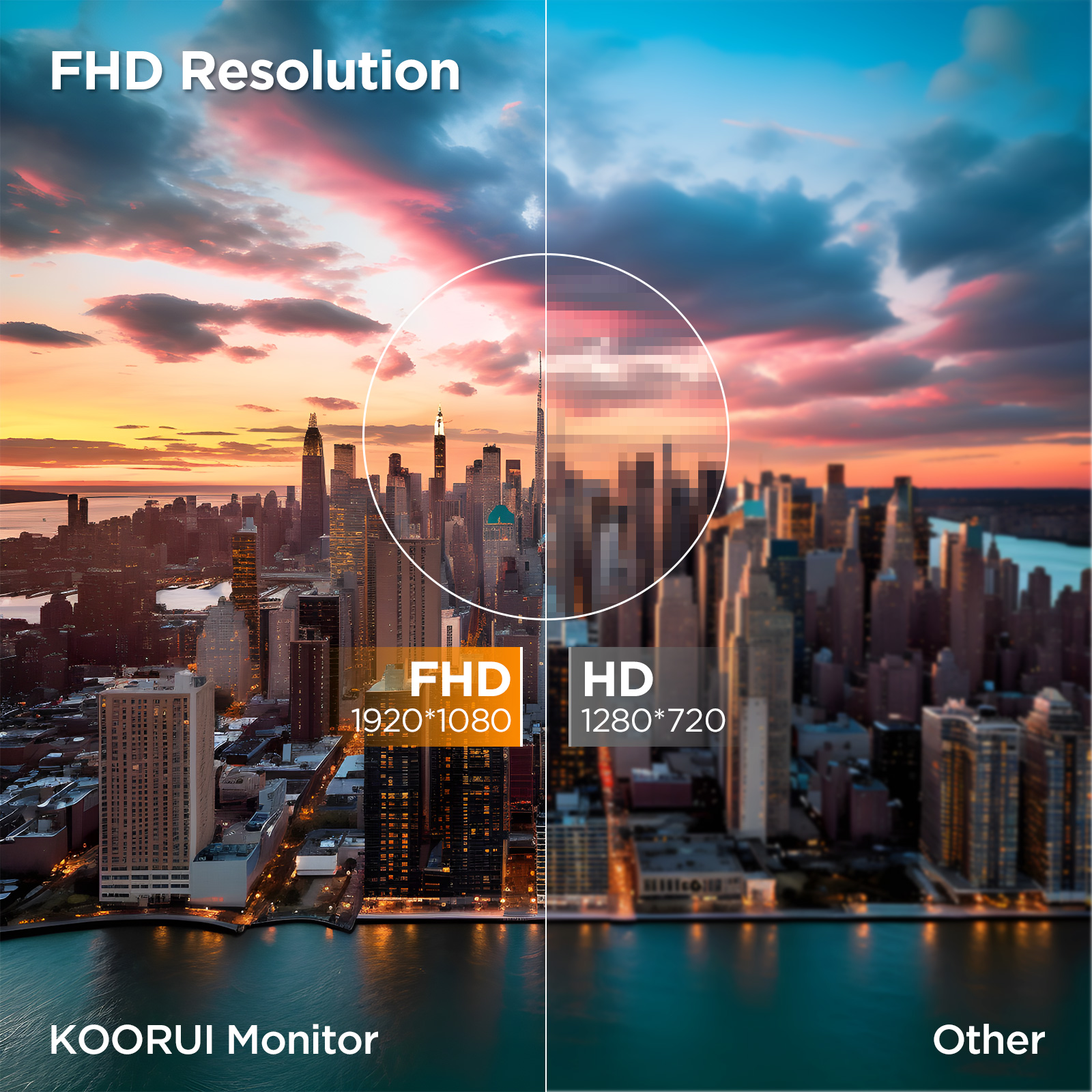 KOORUI 24 inch Curved Monitor, Full HD 1080P Curved Computer Monitor, 1500R Screen, HDMI VGA, Tilt Adjustment, LCD Display, Eye Care, Black 24N5CA