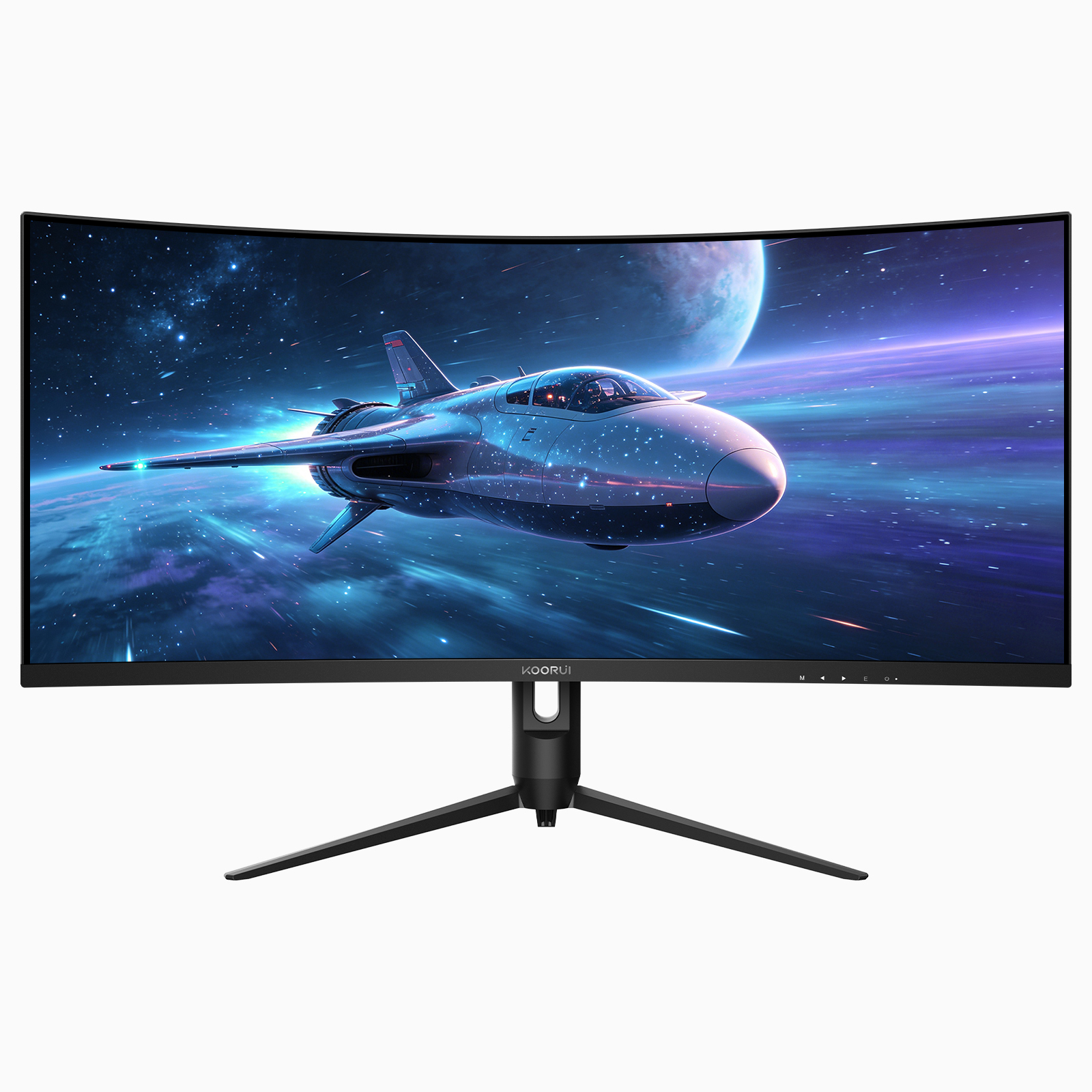KOORUI 34" Ultrawide Curved Gaming Monitor, 240Hz, WQHD 3440×1440, 1500R Immersive Display, Adaptive Sync, 1ms, DIC-P3 98%, HDR400, HDMI 2.1/DP 1.4, VESA, for PC Gaming, Work & Play