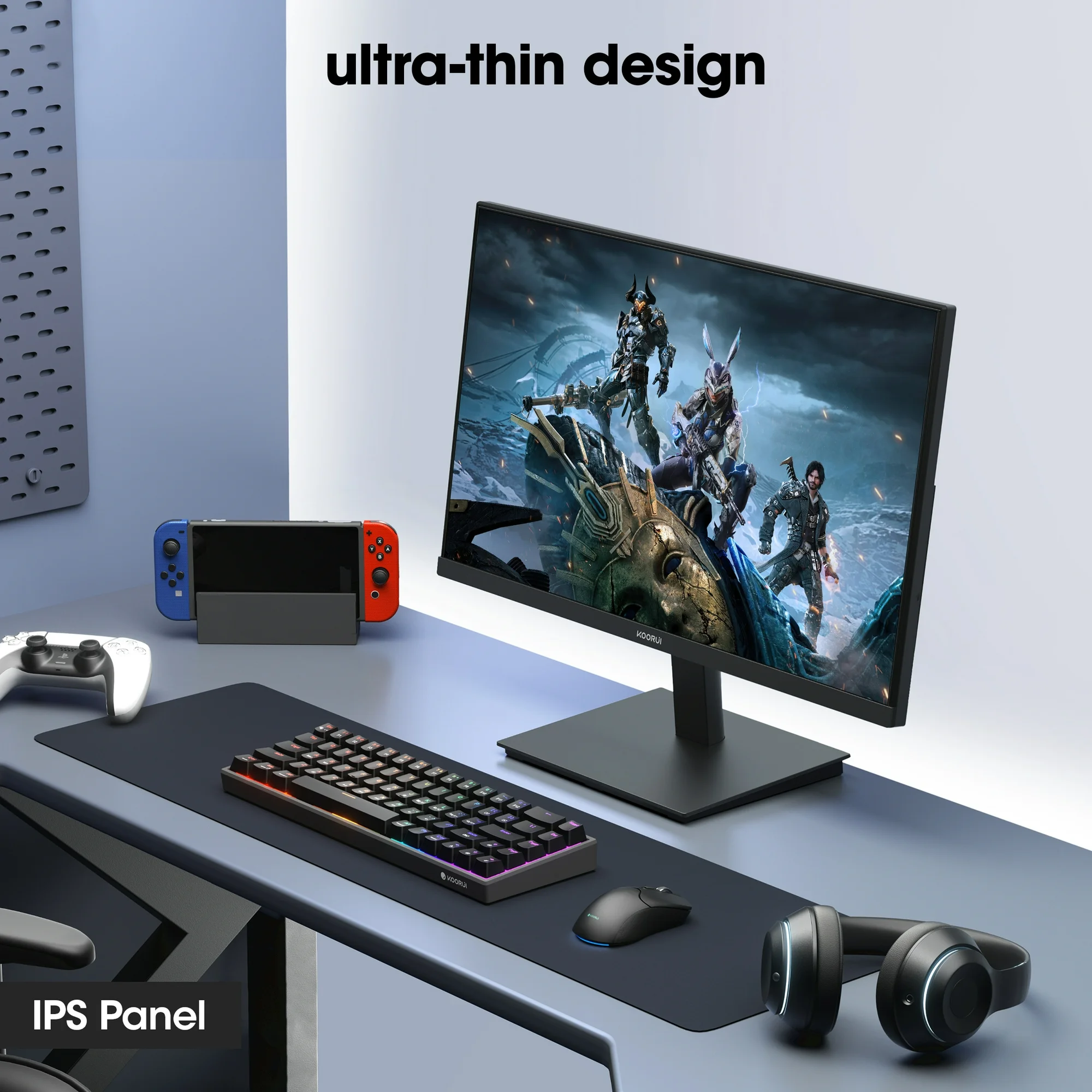 KOORUI 27" FHD 1080P Gaming Monitor, 144Hz Computer Monitor, New, E2711K