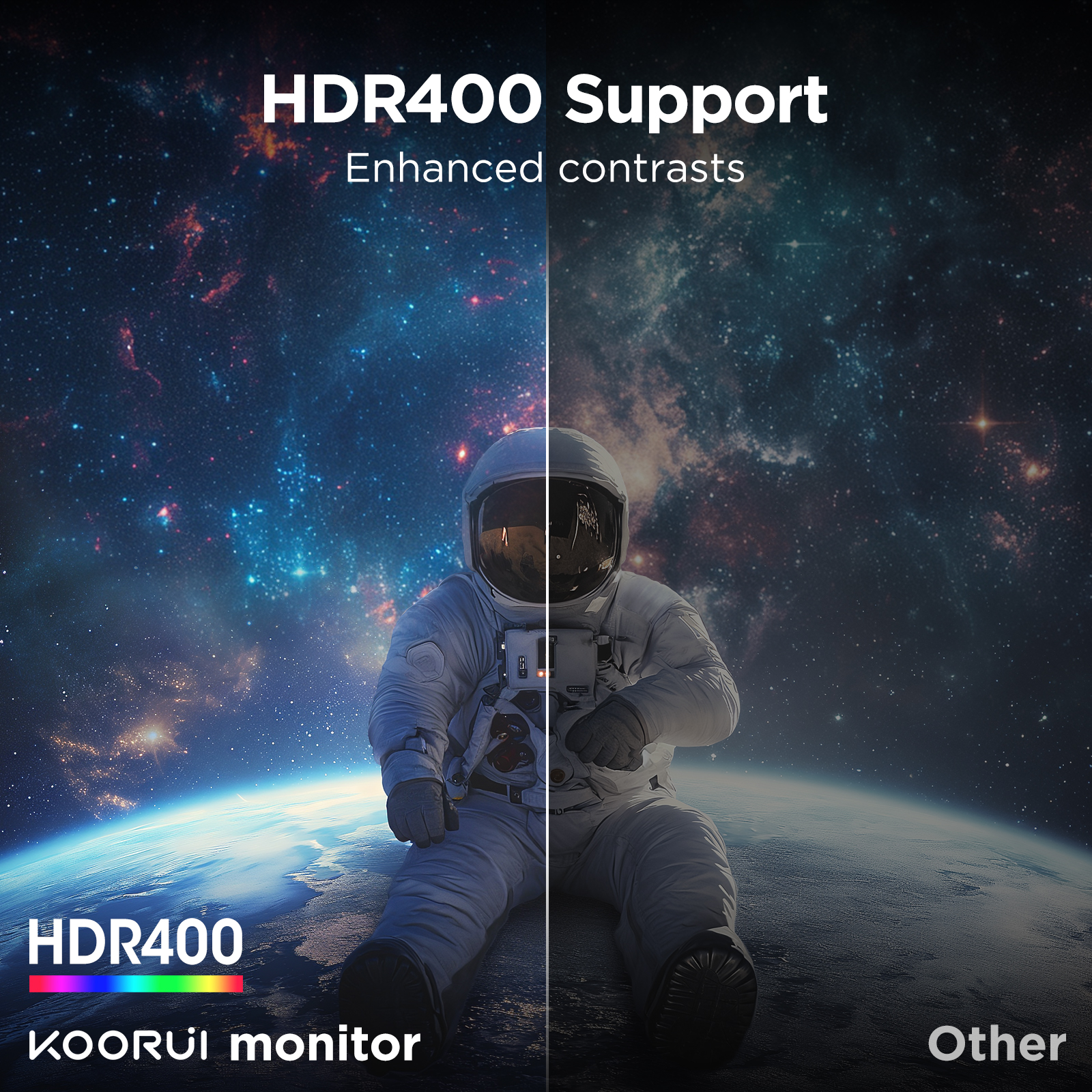 KOORUI 34'' Ultra Curved Gaming Monitor 165HZ, 1ms, WQHD(3440 * 1440), 21:9, Tilt/Height Adjust, HDMI, Display Port, Black