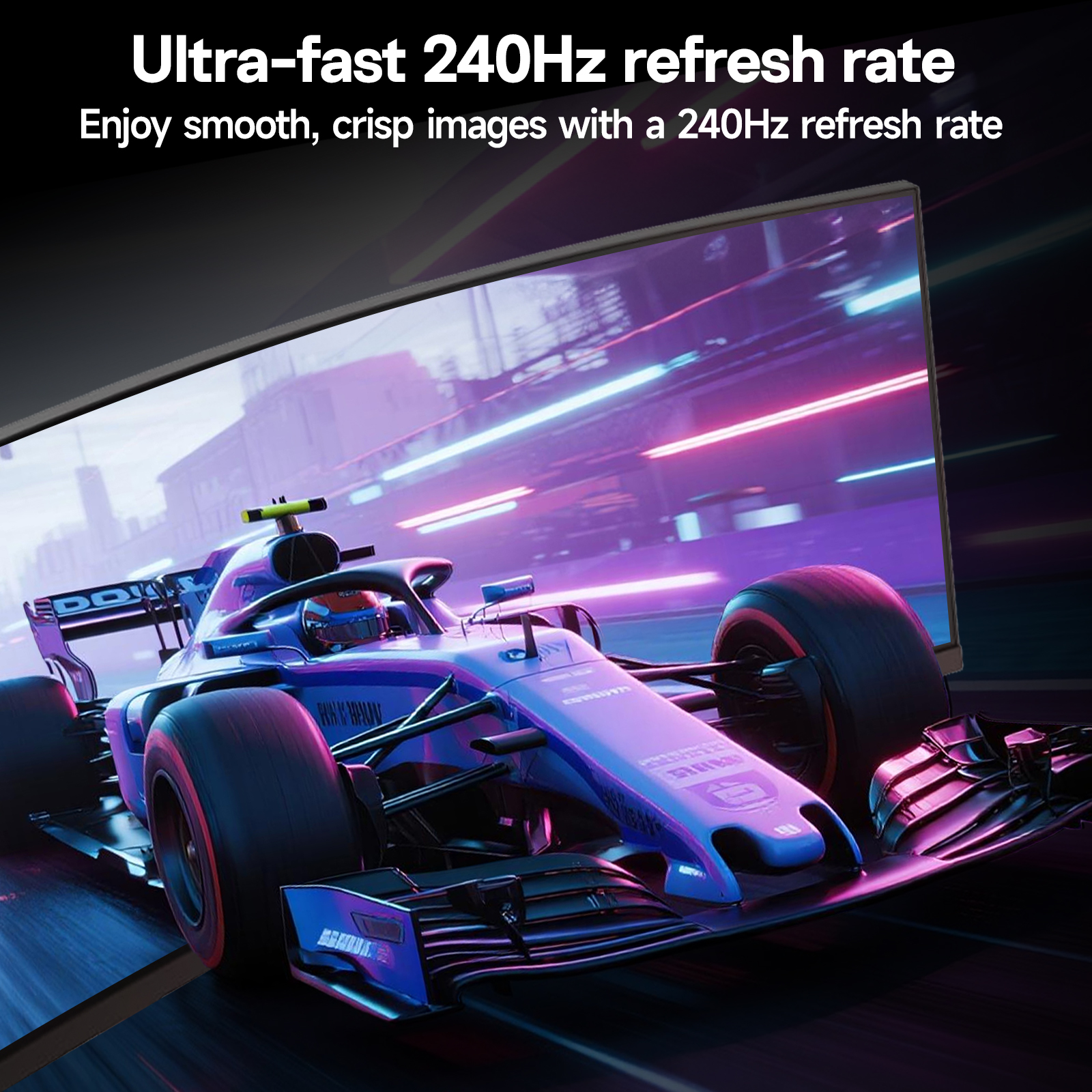 KOORUI 34 Inch 3440x1440P 240Hz Ultrawide Curved Gaming Monitor,21:9, 1500R. Fast VA, 1MS, Vesa, PIP/PBP, Support Adaptive Sync, DP, HDMI, PS5