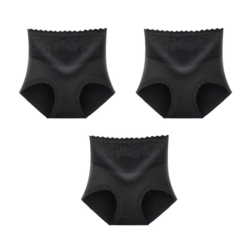 🔥Buy 1 get 2 free (3pcs) _High Waist Anti-Side Leakage Lace Panties
