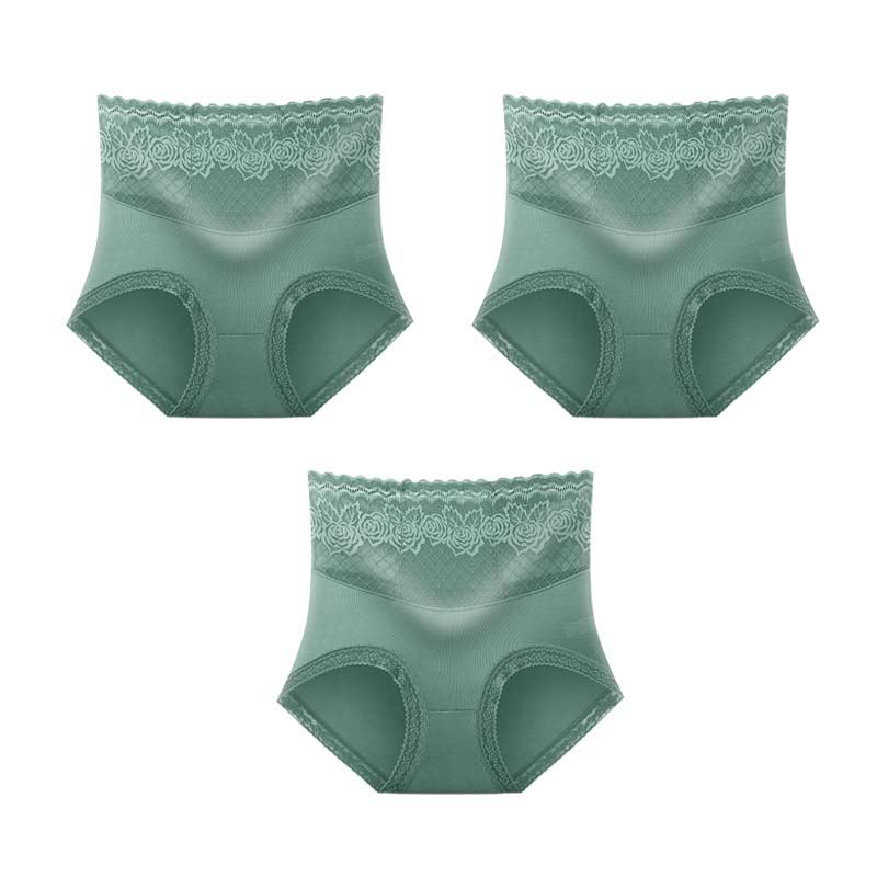 🔥Buy 1 get 2 free (3pcs) _High Waist Anti-Side Leakage Lace Panties
