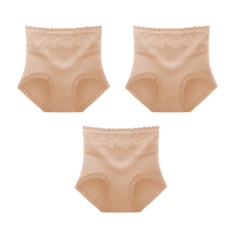 🔥Buy 1 get 2 free (3pcs) _High Waist Anti-Side Leakage Lace Panties