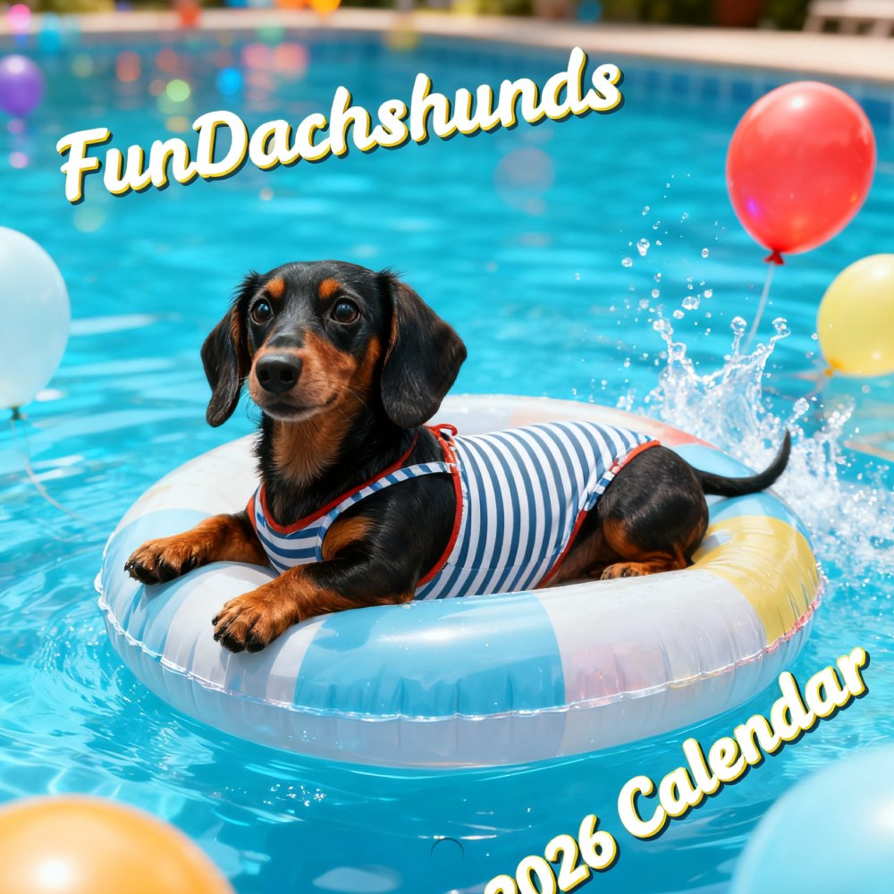 🔥🐶 2026 Funny Dachshund Dog Wall Calendar 