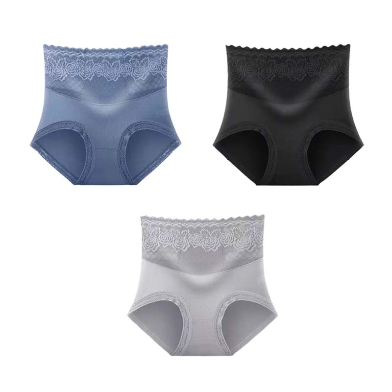 🔥Buy 1 get 2 free (3pcs) _High Waist Anti-Side Leakage Lace Panties