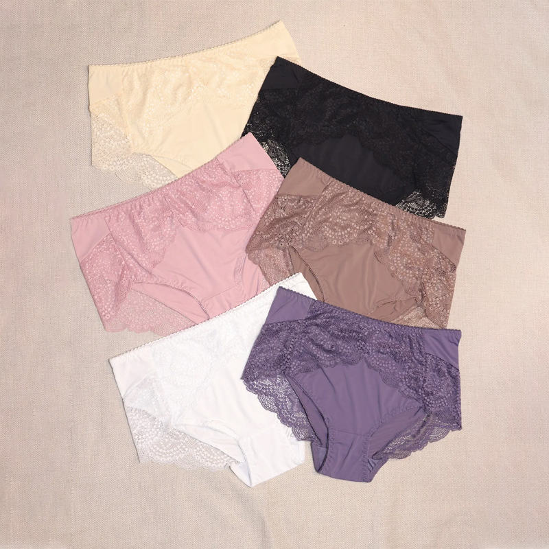 🎉PAY 1 GET 3 (Packs) _ Mid High Waist plus size Comfort Elastic Women Underwear Panties
