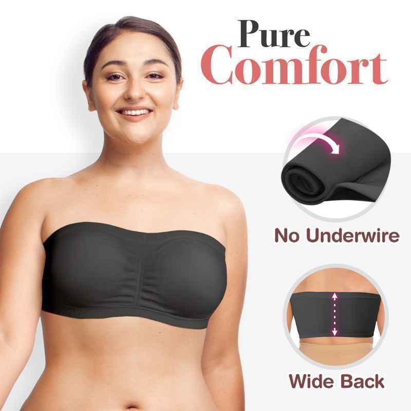 Pure Comfort Wireless Strapless Bra