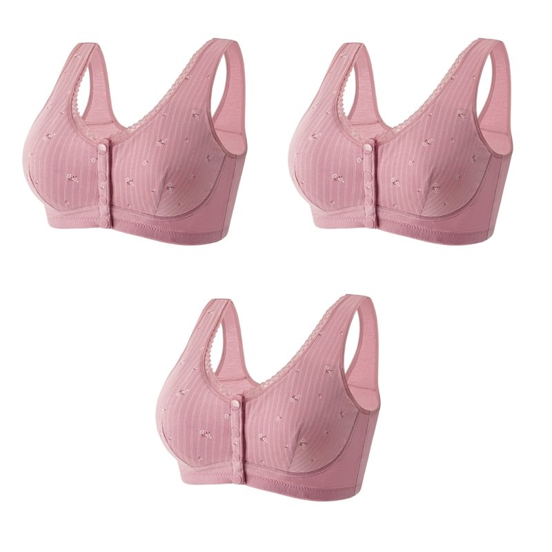 🎉Pay 1 get 3_Premium Front Closure Cotton Bra Design 