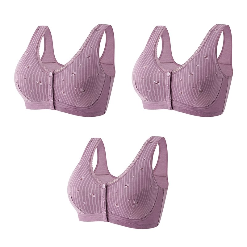 🎉Pay 1 get 3_Premium Front Closure Cotton Bra Design 