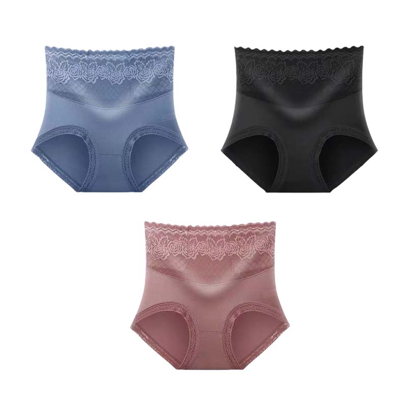 🔥Buy 1 get 2 free (3pcs) _High Waist Anti-Side Leakage Lace Panties