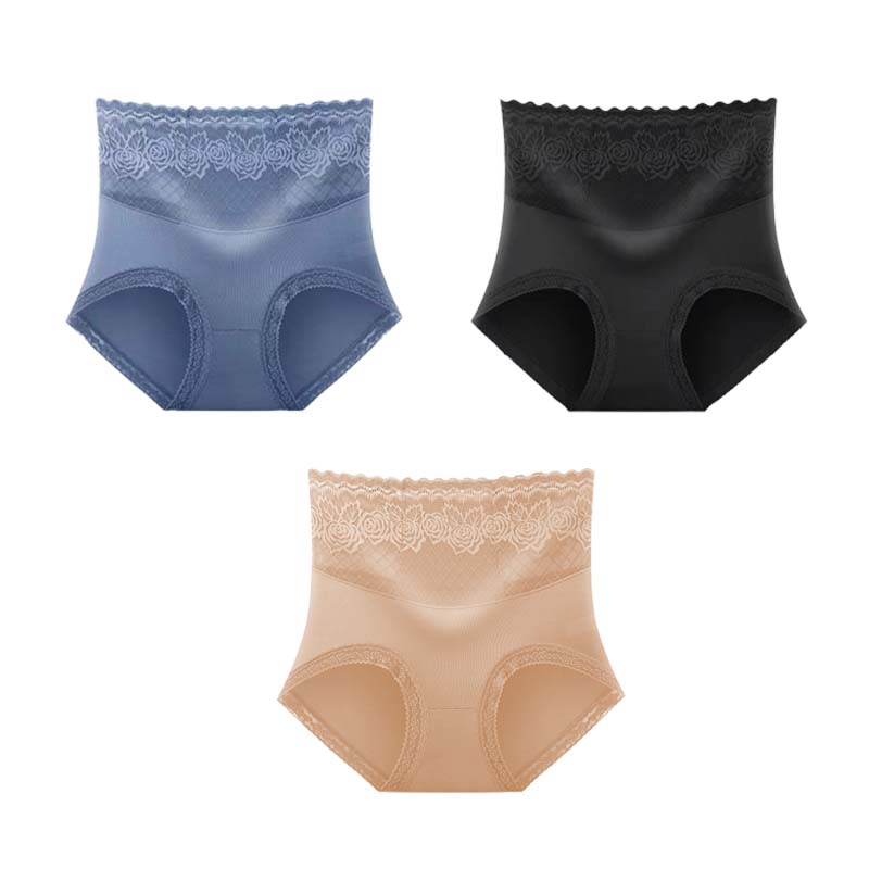 🔥Buy 1 get 2 free (3pcs) _High Waist Anti-Side Leakage Lace Panties