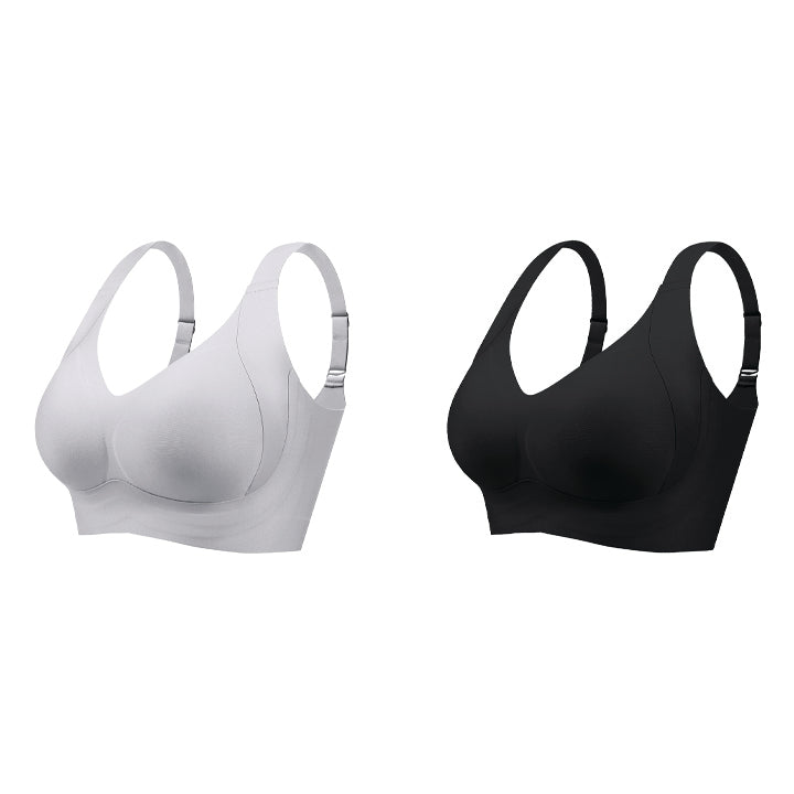 Daily Comfort Wireless Shaper Bra-Black+Grey+Skin