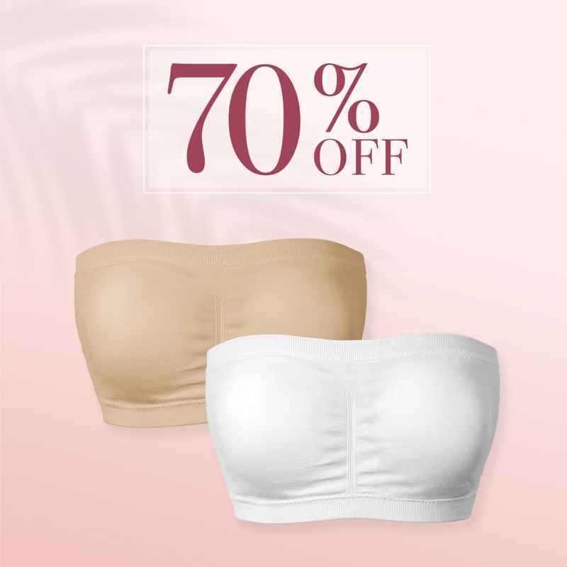 Pure Comfort Wireless Strapless Bra