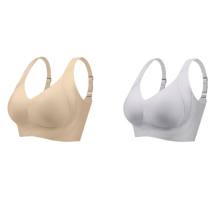 Daily Comfort Wireless Shaper Bra-Black+Grey+Skin