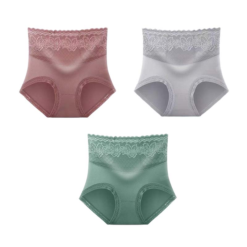 🔥Buy 1 get 2 free (3pcs) _High Waist Anti-Side Leakage Lace Panties