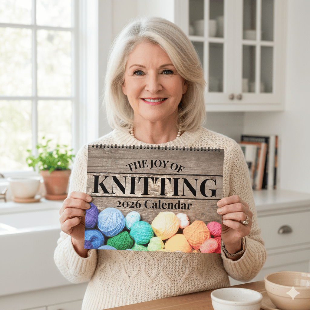 🔥LAST DAY 50% OFF - 🧶📅Knitting Calendar 2026 (♻️Free PDF Included!)