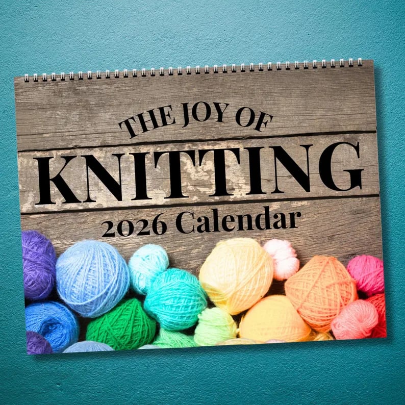 🔥LAST DAY 50% OFF - 🧶📅Knitting Calendar 2026 (♻️Free PDF Included!)