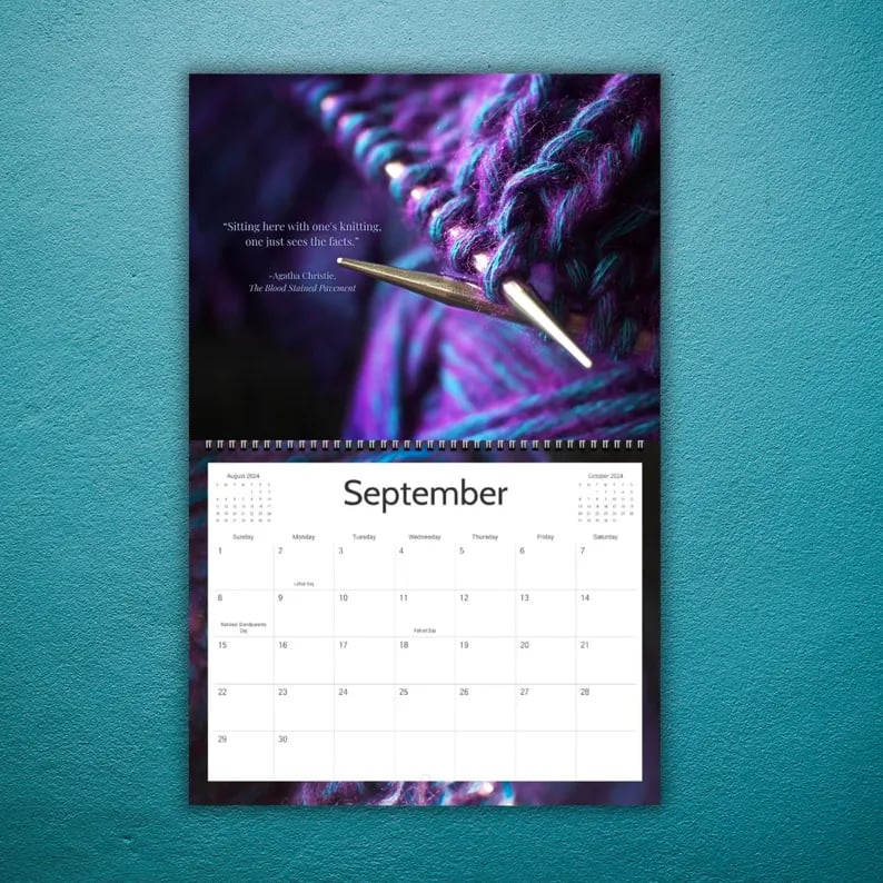 🔥LAST DAY 50% OFF - 🧶📅Knitting Calendar 2026 (♻️Free PDF Included!)