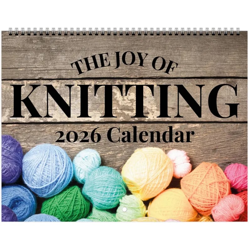 🔥LAST DAY 50% OFF - 🧶📅Knitting Calendar 2026 (♻️Free PDF Included!)