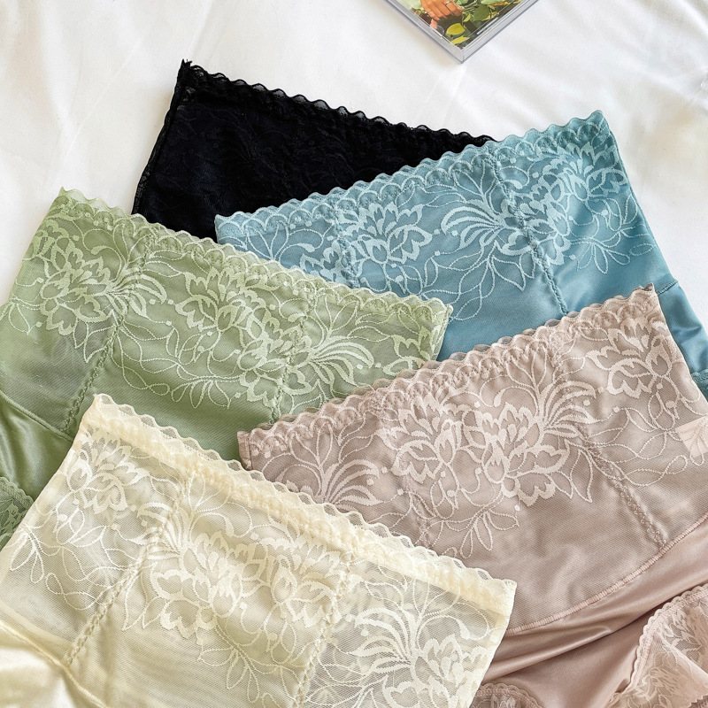 🔥HIGH WAIST ANTI-SIDE LEAKAGE LACE PANTIES