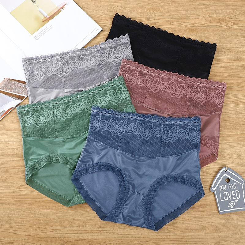 🔥Buy 1 get 2 free (3pcs) _High Waist Anti-Side Leakage Lace Panties