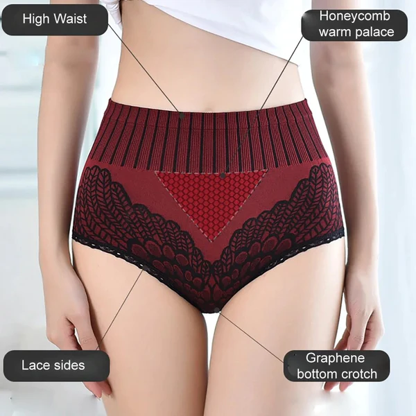 2023-Christmas Hot Sale New Women’S Lace Panties High Waist  Underwear