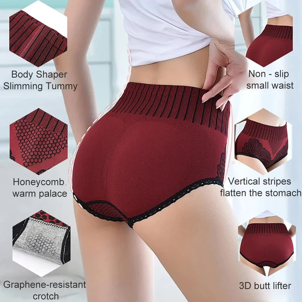 2023-Christmas Hot Sale New Women’S Lace Panties High Waist  Underwear