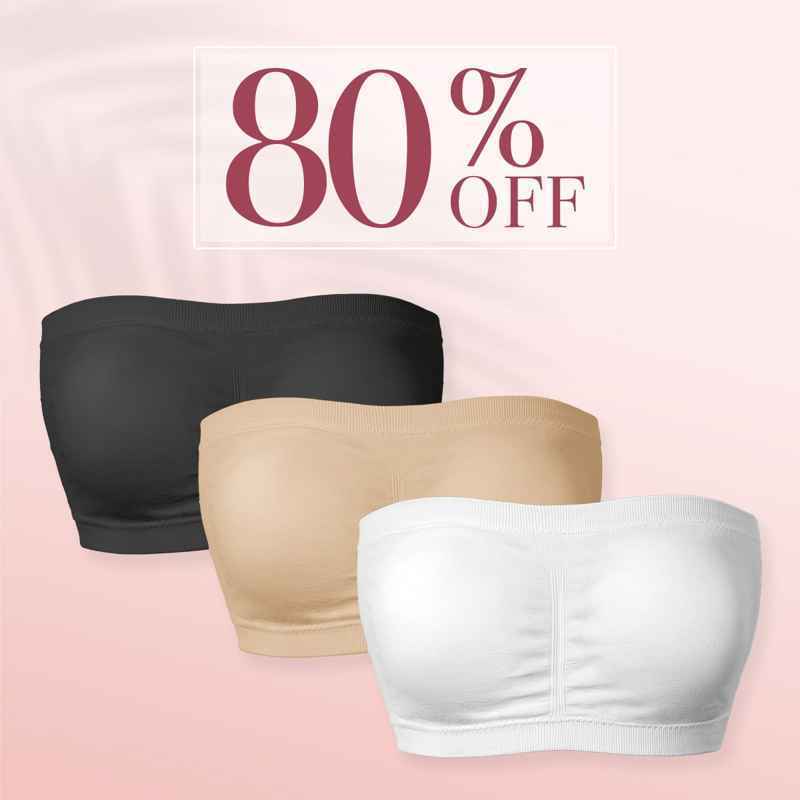 Pure Comfort Wireless Strapless Bra