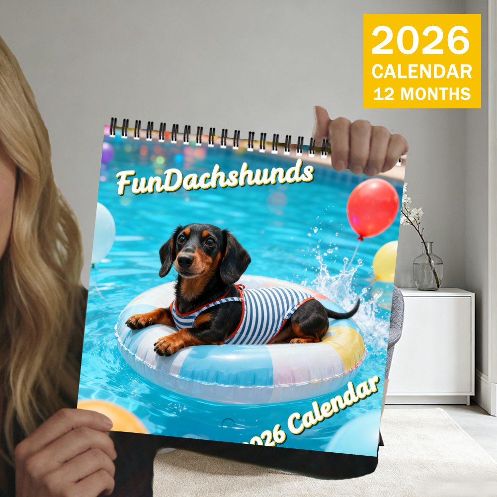 🔥🐶 2026 Funny Dachshund Dog Wall Calendar 