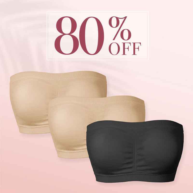 Pure Comfort Wireless Strapless Bra