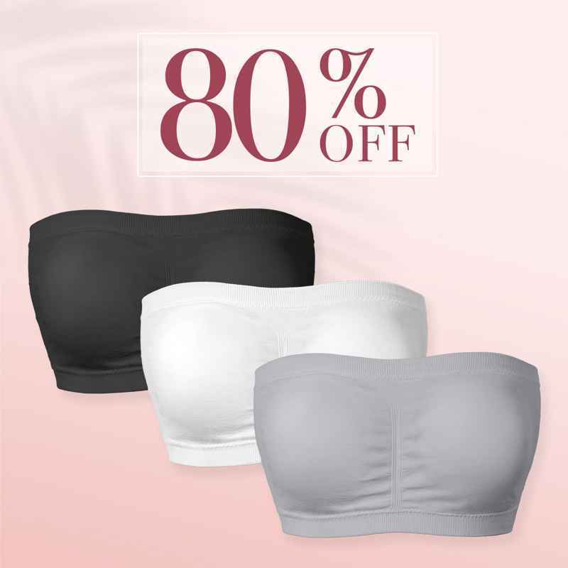 Pure Comfort Wireless Strapless Bra