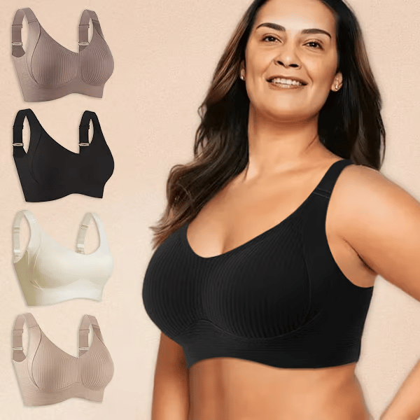 Women's 🎁Super gather bra | Wireless Push-up Bra👍No more sagging breasts