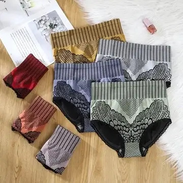 2023-Christmas Hot Sale New Women’S Lace Panties High Waist  Underwear