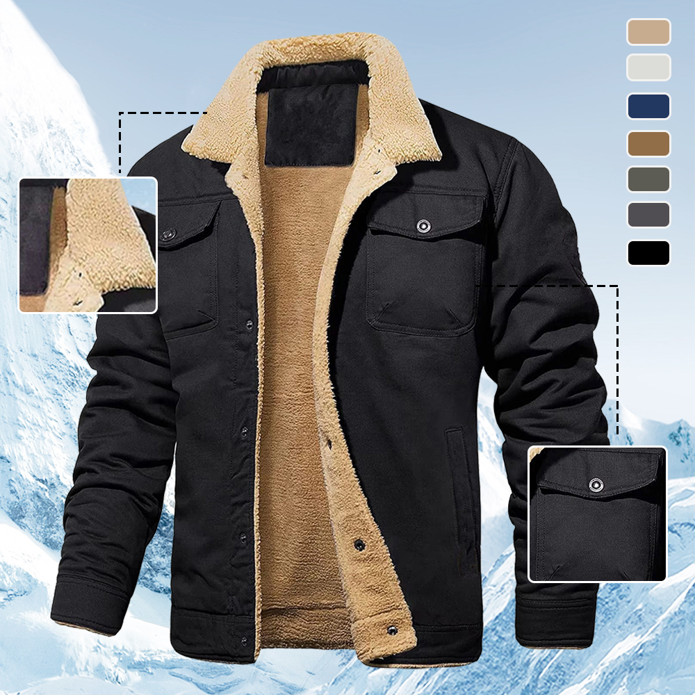 Freizeitjacke für Herren mit Fleece-Revers