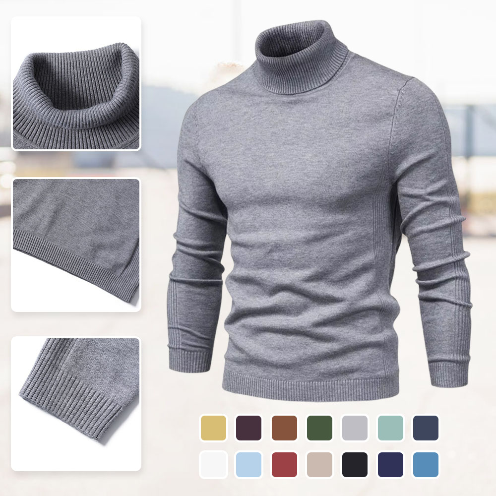 Rollkragenpullover für Herren im Herbst und Winter