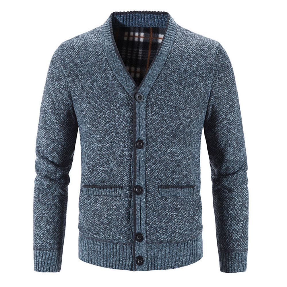 Coinbrillant Nouveau cardigan tricoté chaud épaissi pour hommes