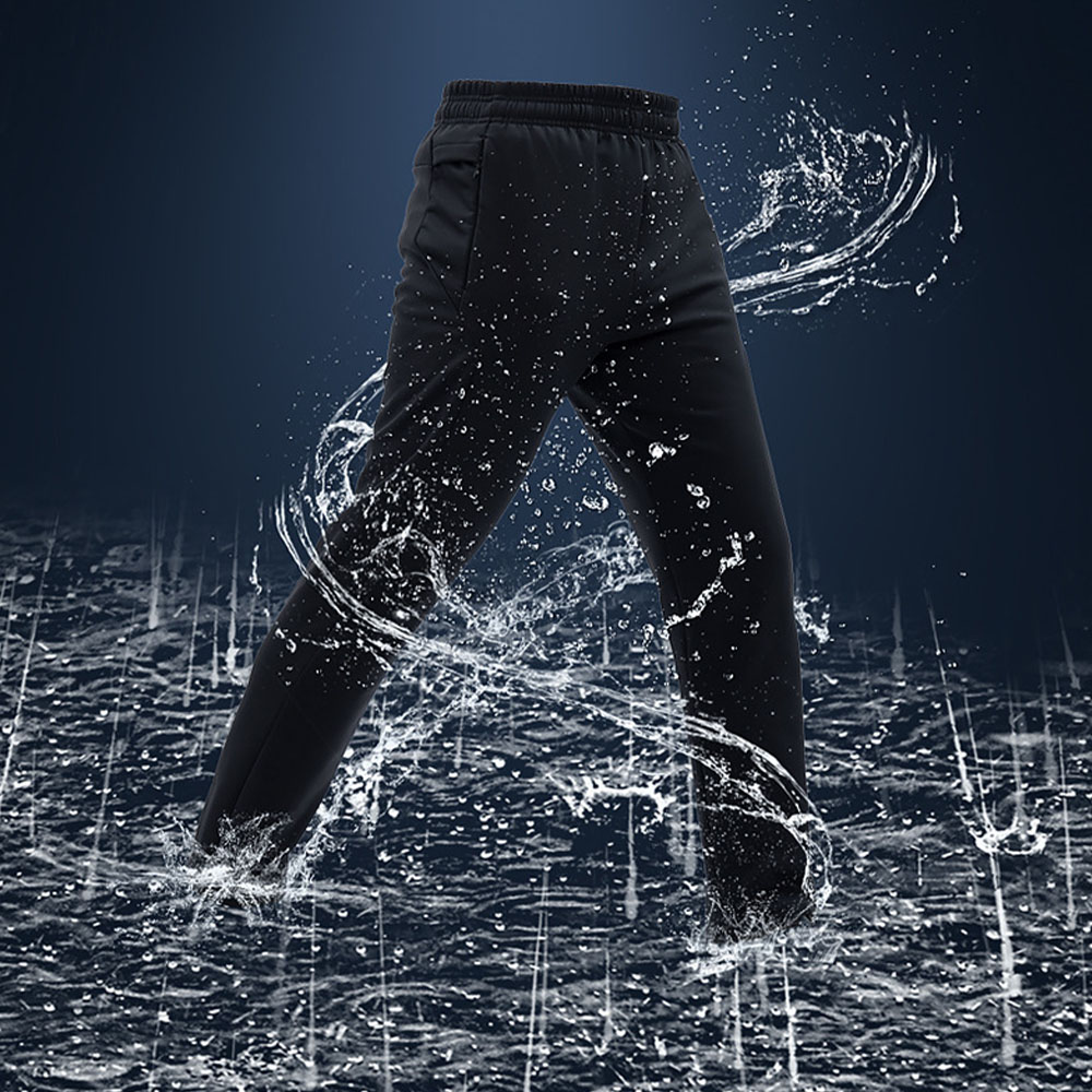 Warme wind- und wasserdichte Fleece-Freizeithose für Herren