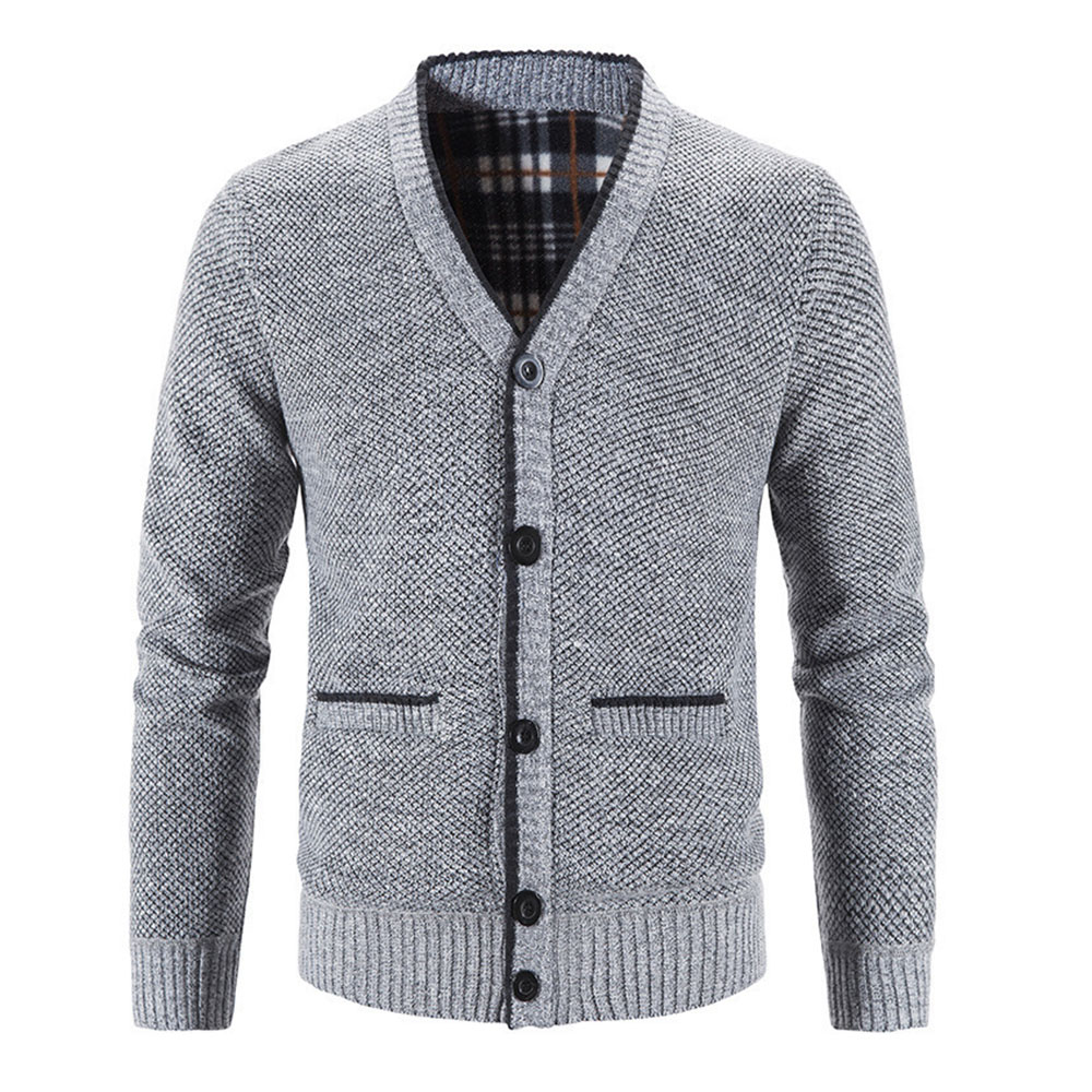 Coinbrillant Nouveau cardigan tricoté chaud épaissi pour hommes
