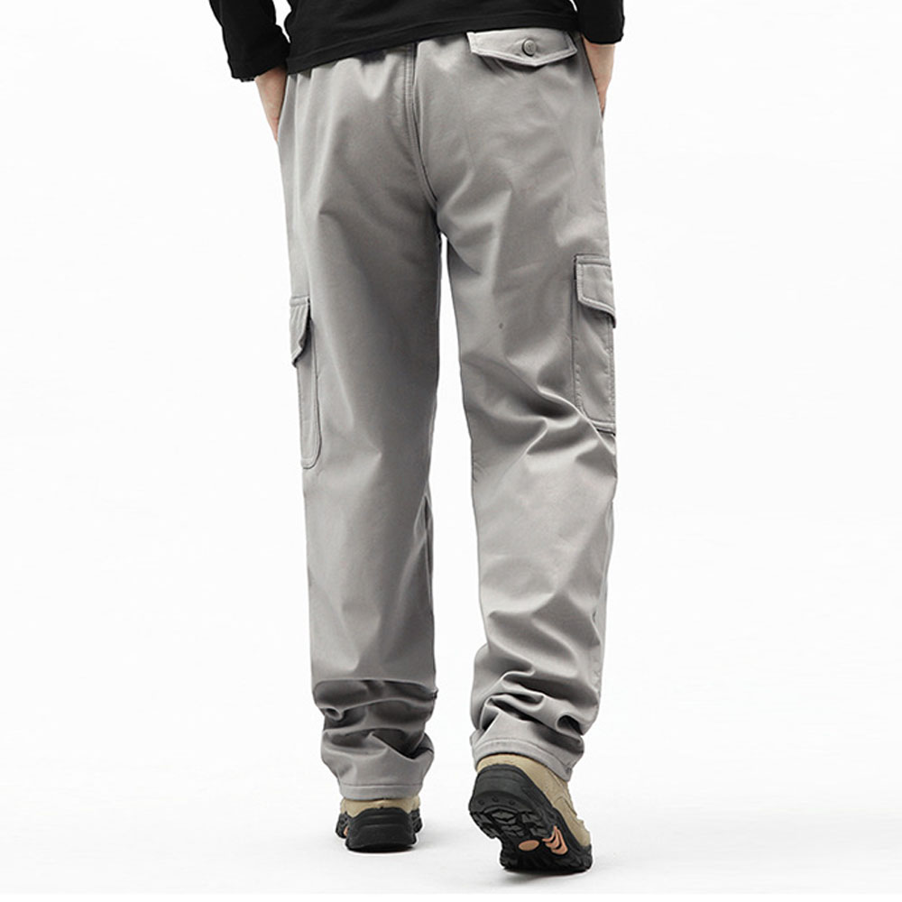 Pantalon décontracté chaud épaissi en polaire pour hommes