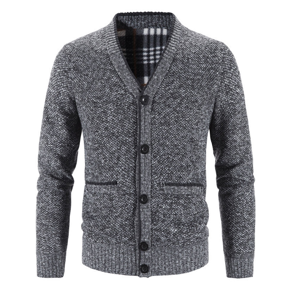 Coinbrillant Nouveau cardigan tricoté chaud épaissi pour hommes