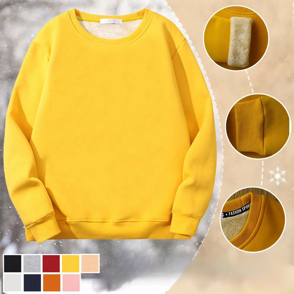 Mehrfarbiges, lässiges, dickes Rundhals-Sweatshirt für Herren