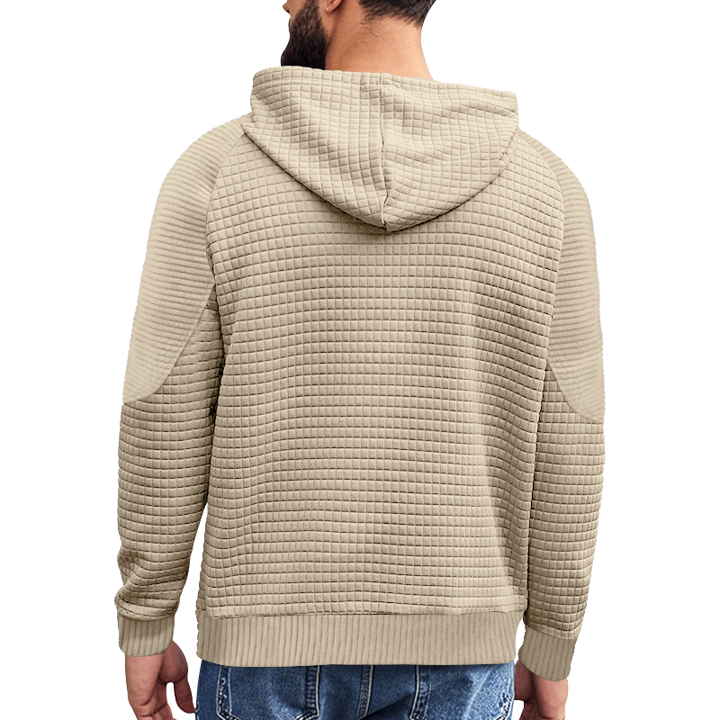 Kapuzensweatshirt aus Waffel-Jacquard für Herren