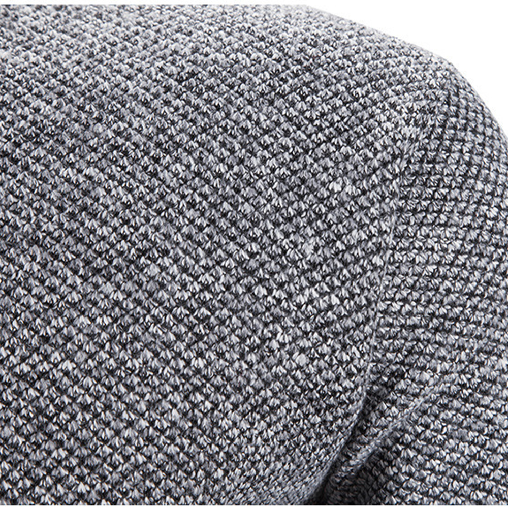 Verdickter Winterpullover für Herren mit halbem Reißverschluss und Stehkragen