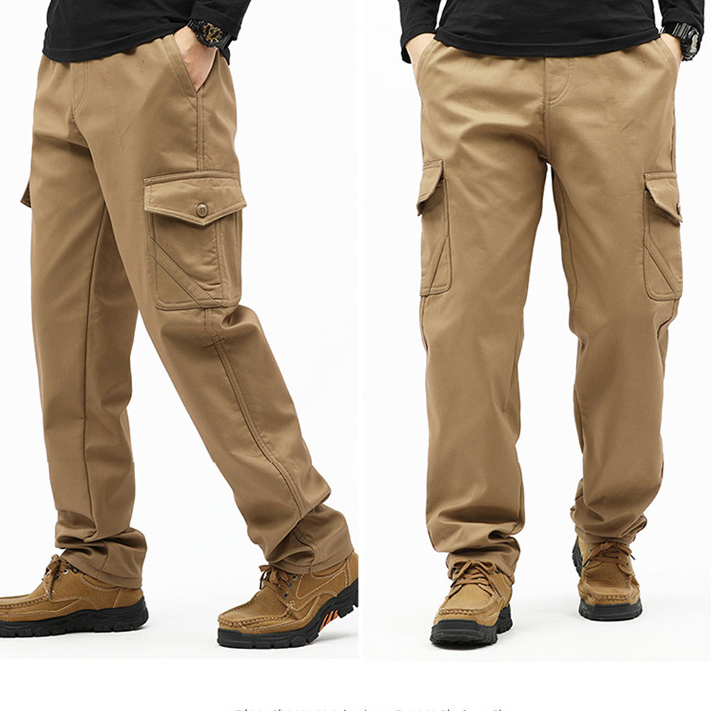 Pantalon décontracté chaud épaissi en polaire pour hommes